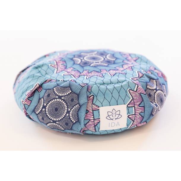 AFROZEN Bleu - Zafu de voyage revalorisé - UPCYCLING