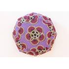 AFROZEN Violet - Zafu de voyage revalorisé - UPCYCLING